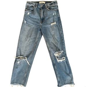 Abercrombie Straight leg distressed Jeans